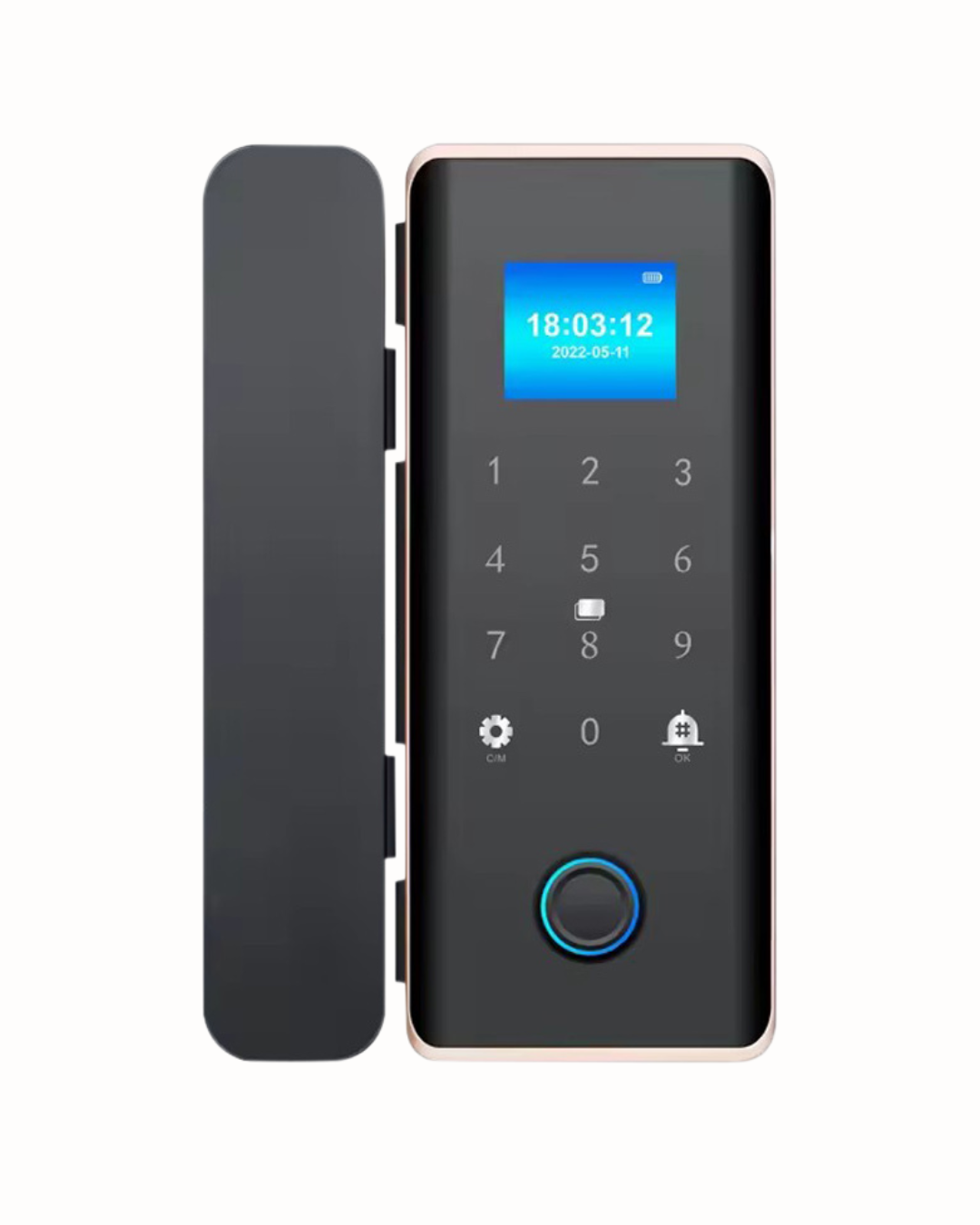 Cerradura Inteligente para Puerta de Vidrio Blindex LK05-V WiFi Tuya