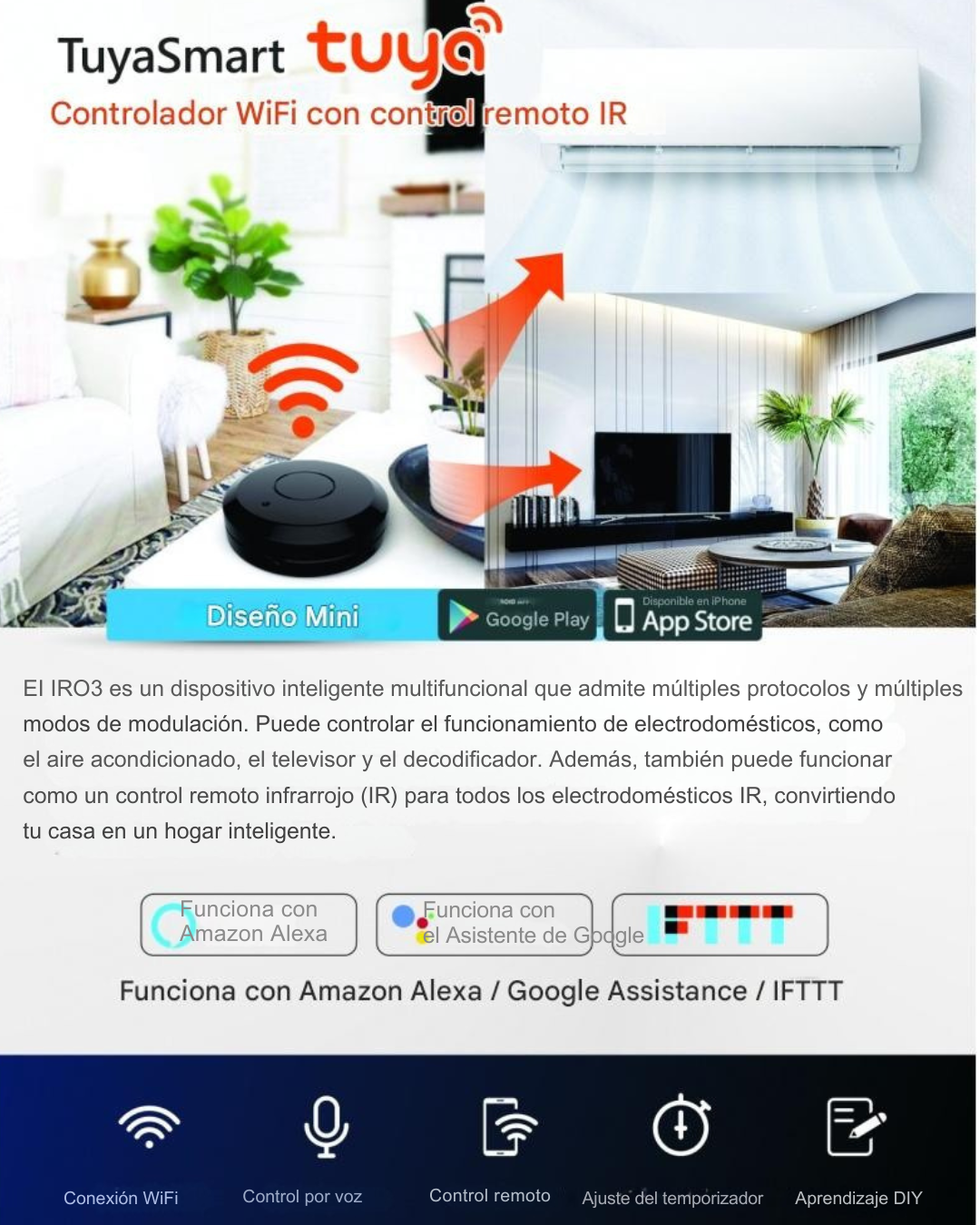 Control Remoto Universal Smart Ir Wifi Tuya