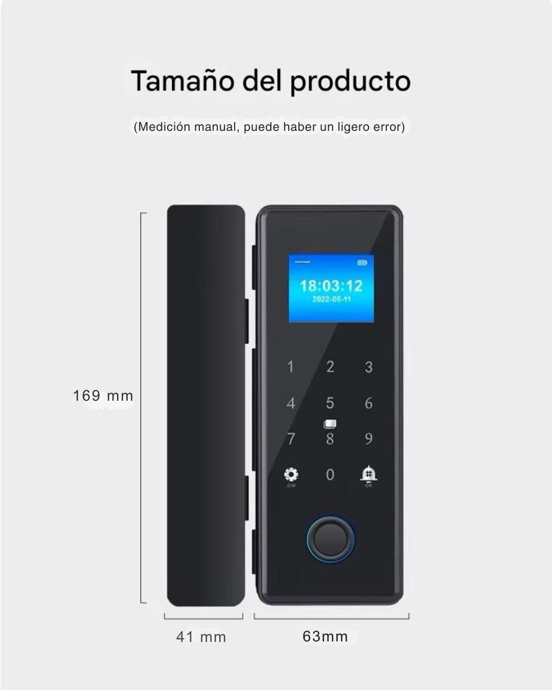 Cerradura Inteligente Wiffi Para Puerta De Vidrio-blindex LK05-V