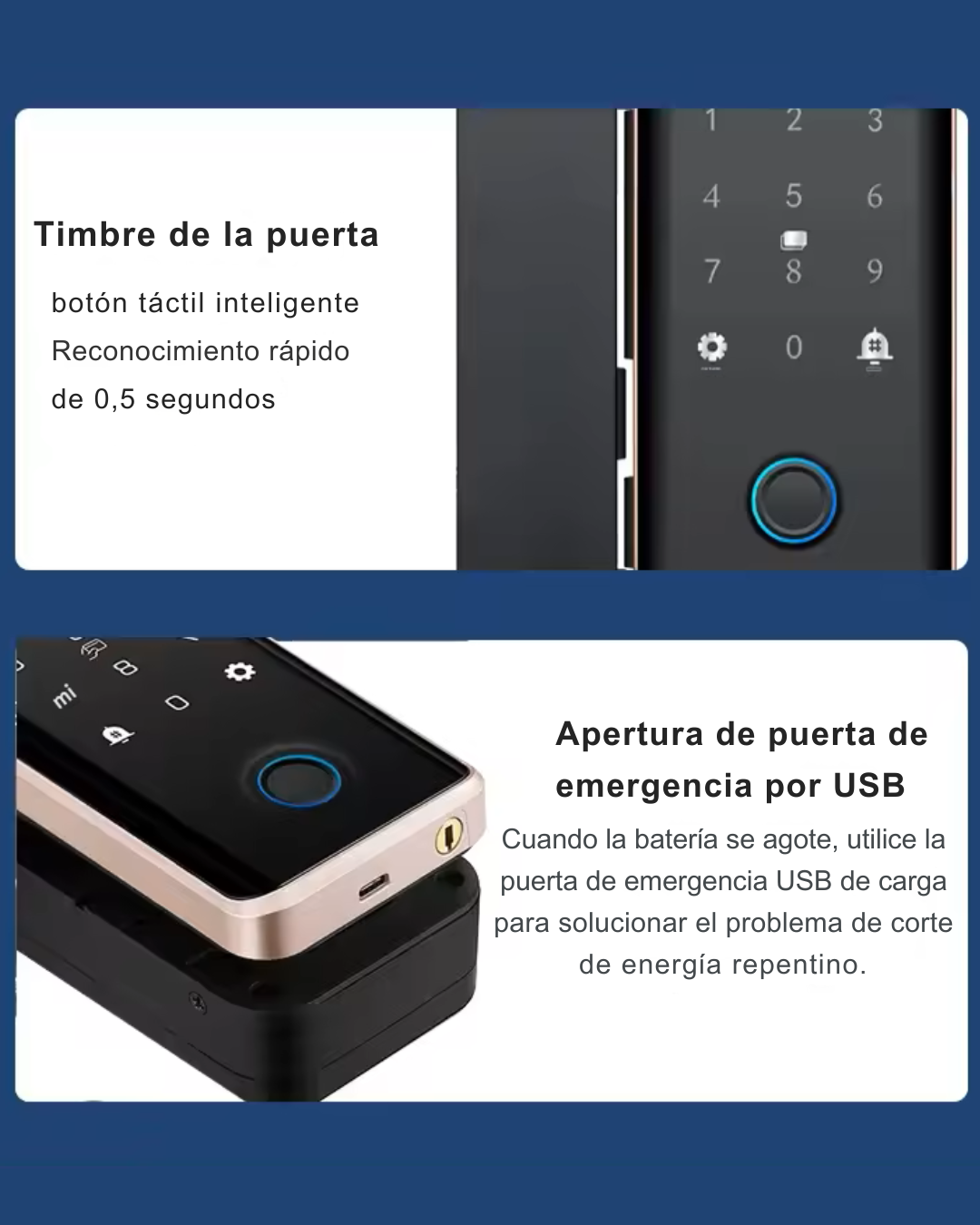 Cerradura Inteligente Wiffi Para Puerta De Vidrio-blindex LK05-V