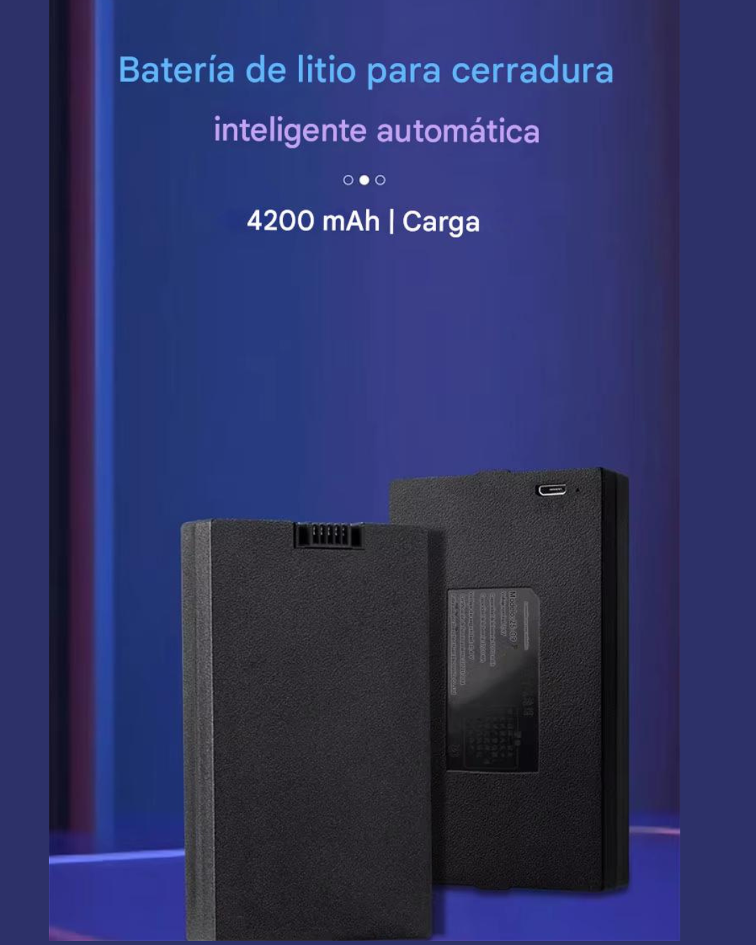 Batería de Litio de Repuesto para Cerraduras Inteligentes Lockled