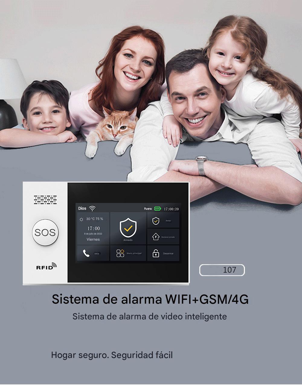 Kit Alarma tactil Inteligente premium WiFi GSM Tuya Smart