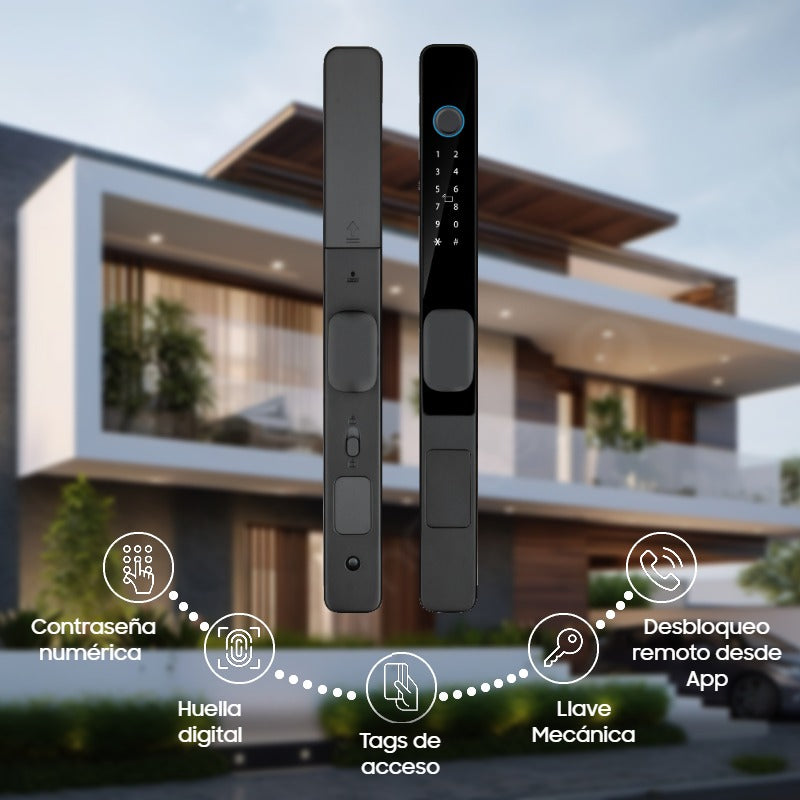 Cerradura iteligente Exterior Wifi Tuya con pestillo corto LK09