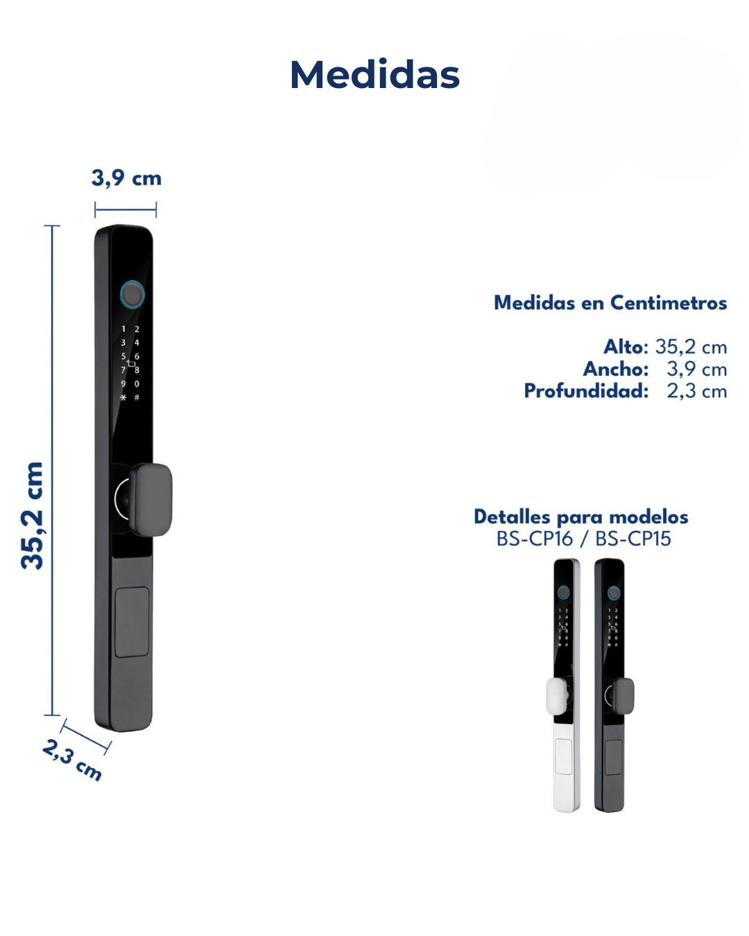 Cerradura iteligente Exterior Wifi Tuya con pestillo corto LK09