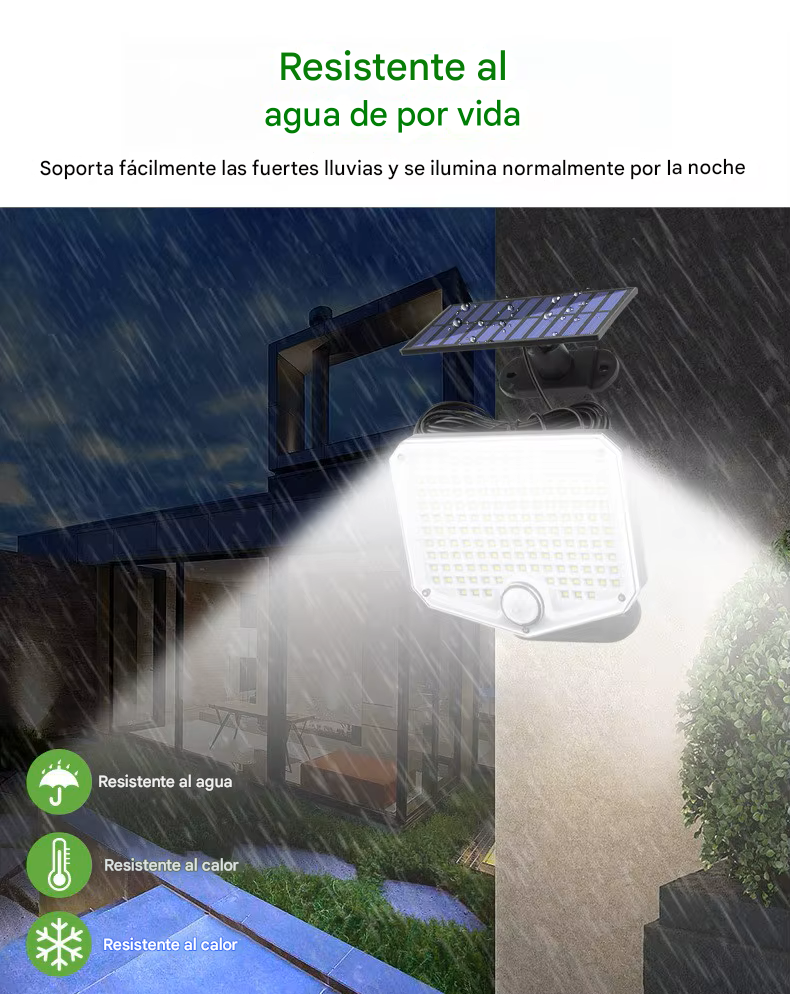 Foco Led Solar 50w con control remoto