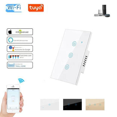 Interruptores inteligentes wifi 3 botones