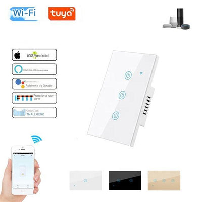 Interruptores inteligentes wifi 3 botones