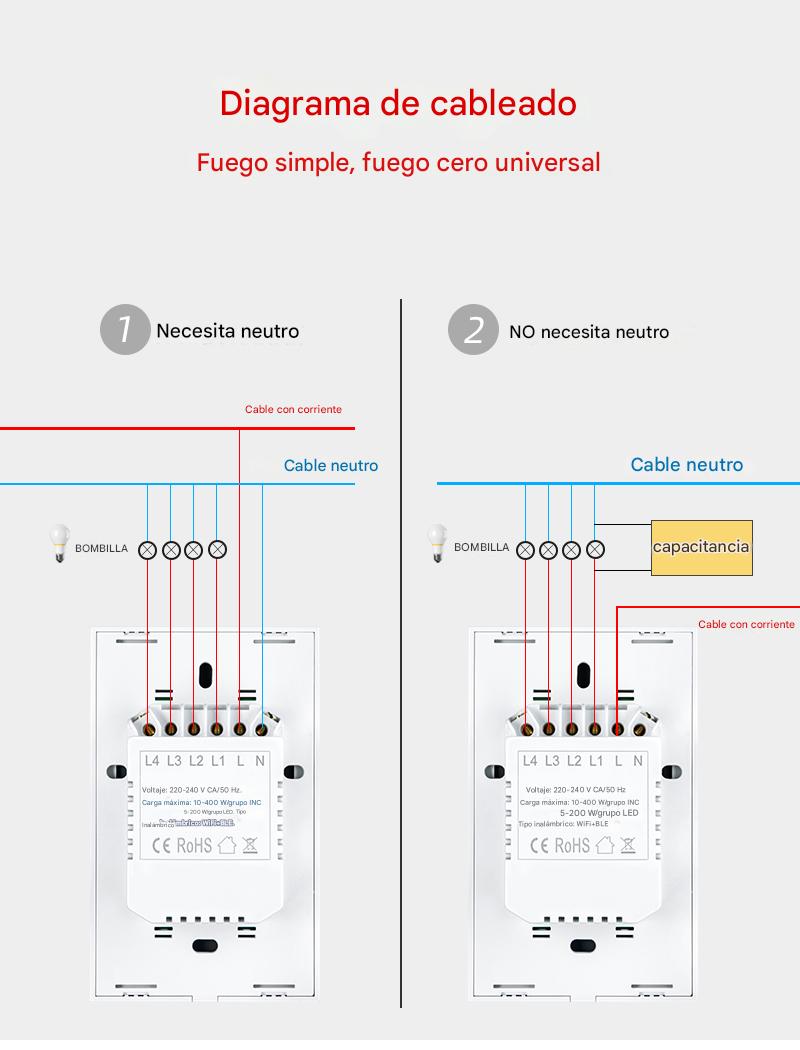 Interruptores inteligentes wifi 1 boton