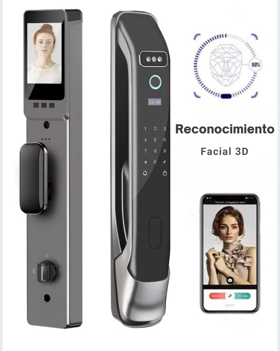 Cerradura Inteligente con Reconocimiento Facial 3D LK11