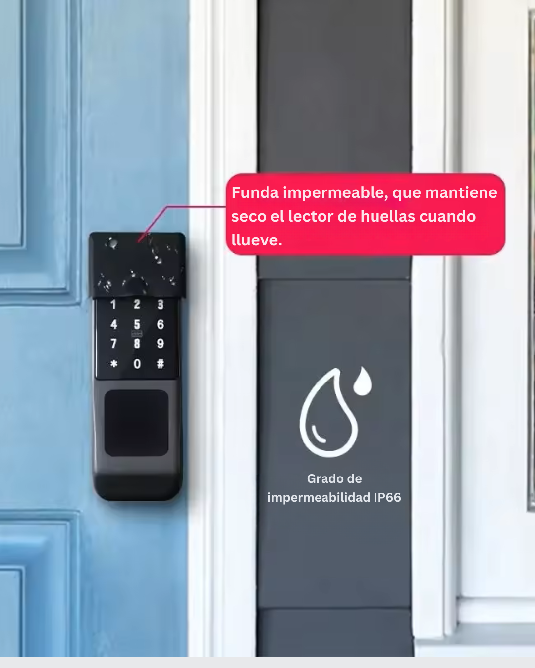 Cerradura Inteligente Doble Verificación para Exterior LK10
