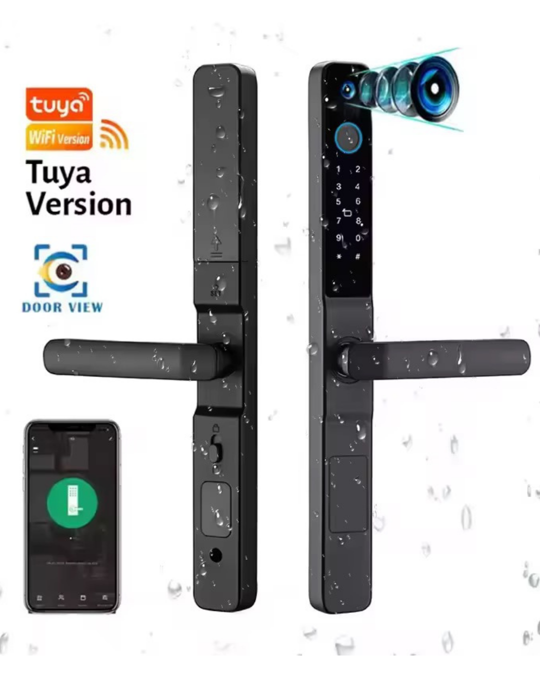 Cerradura Inteligente con Cámara Exterior WiFi Tuya LK07