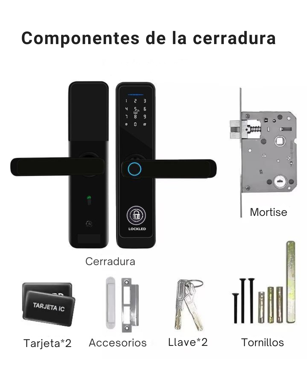 Cerradura Inteligente Exterior/Interior LK03