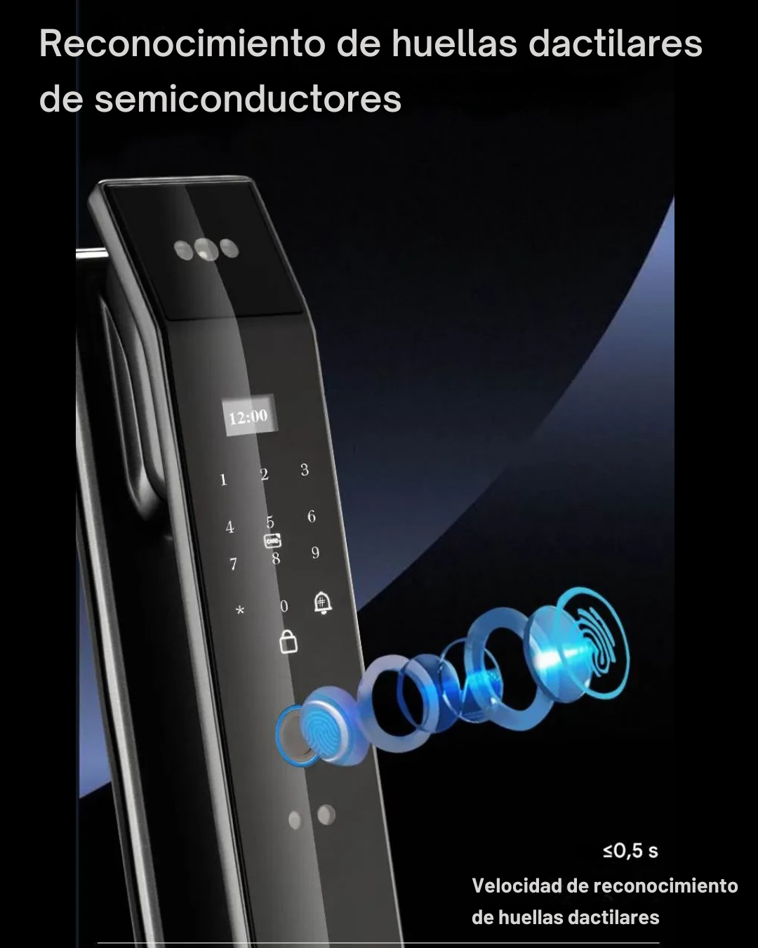 cerradura inteligente con reconocimiento facial Modelo LK-3D Pro