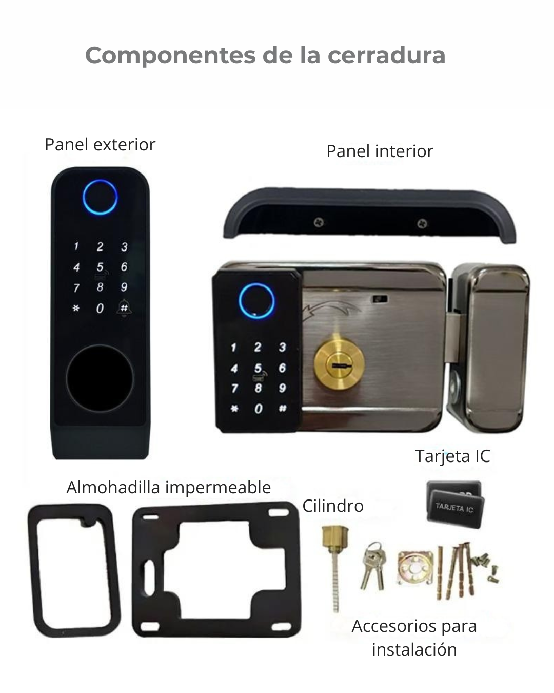 Cerradura Inteligente Doble Verificación para Exterior LK10