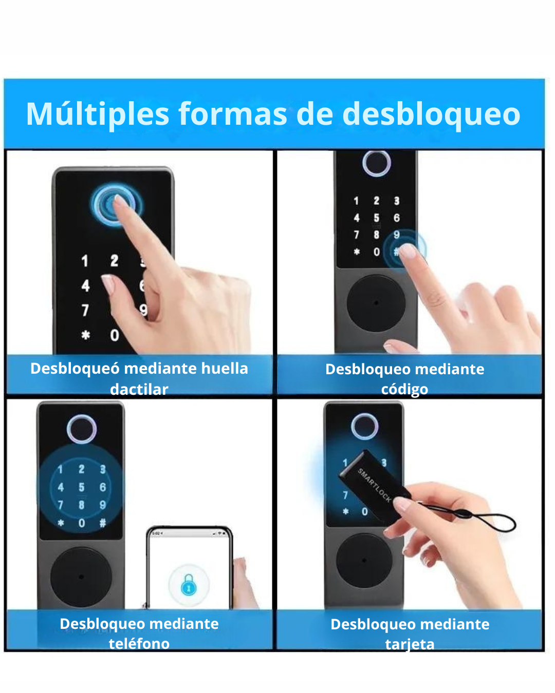 Cerradura Inteligente Doble Verificación para Exterior LK10
