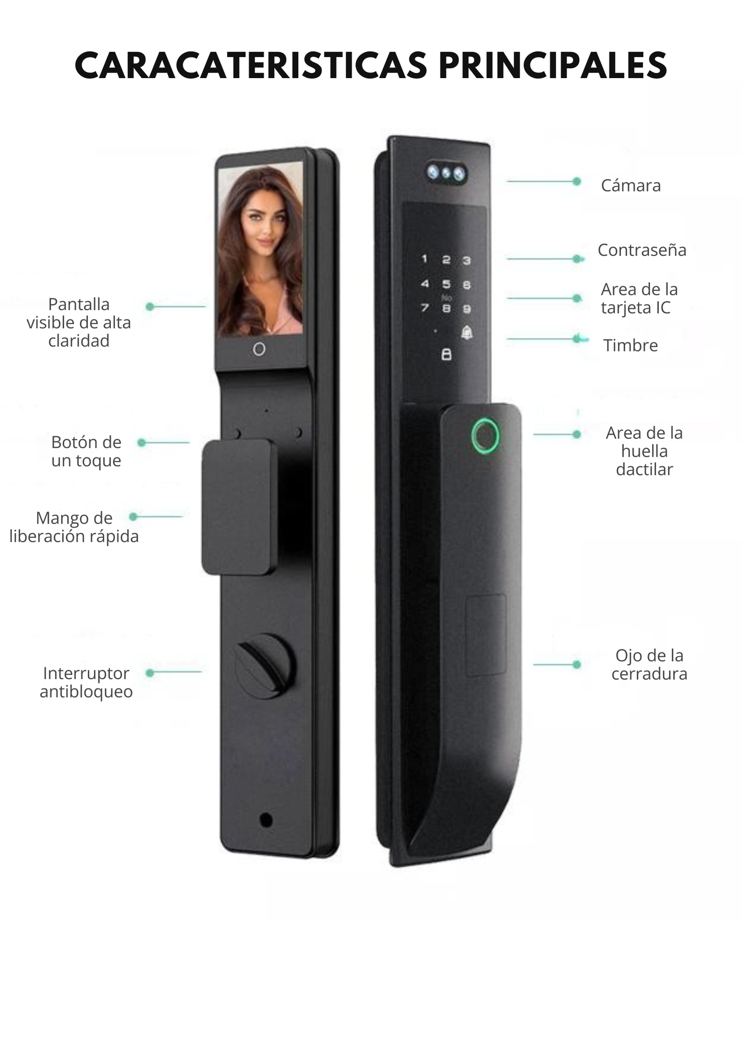 Cerradura Inteligente Exterior con Reconocimiento Facial 3D LK13