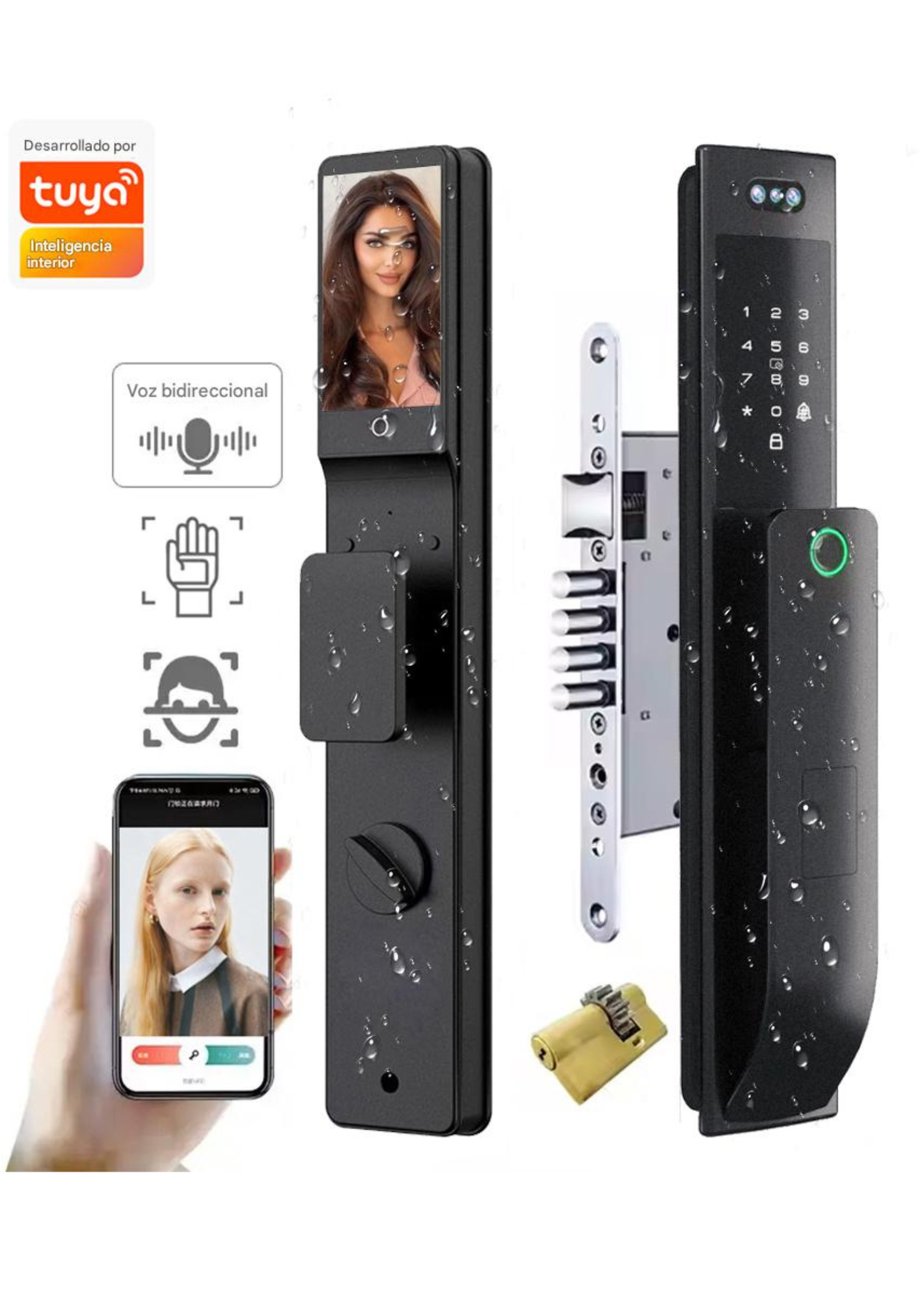 Cerradura Inteligente Exterior con Reconocimiento Facial 3D LK13
