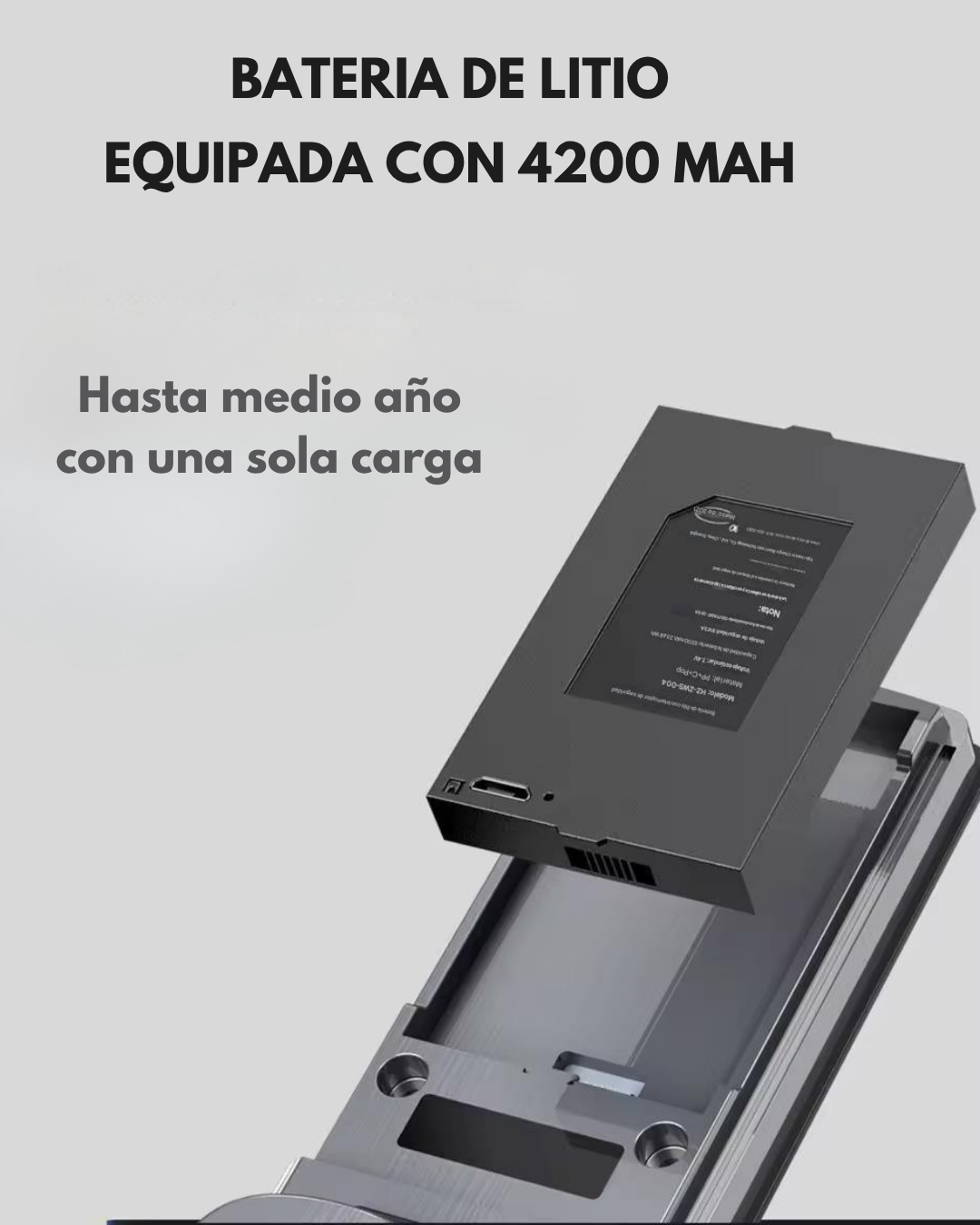 Batería de Litio de Repuesto para Cerraduras Inteligentes Lockled