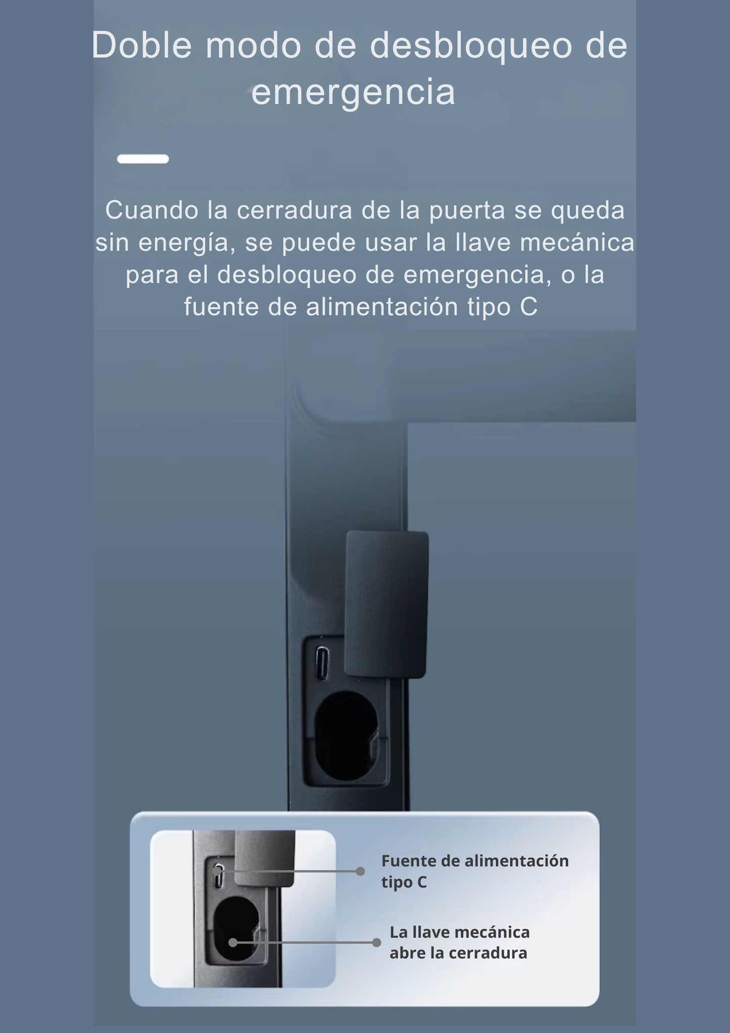 Cerradura Inteligente Pestillo Corto Exterior/interior Lk08