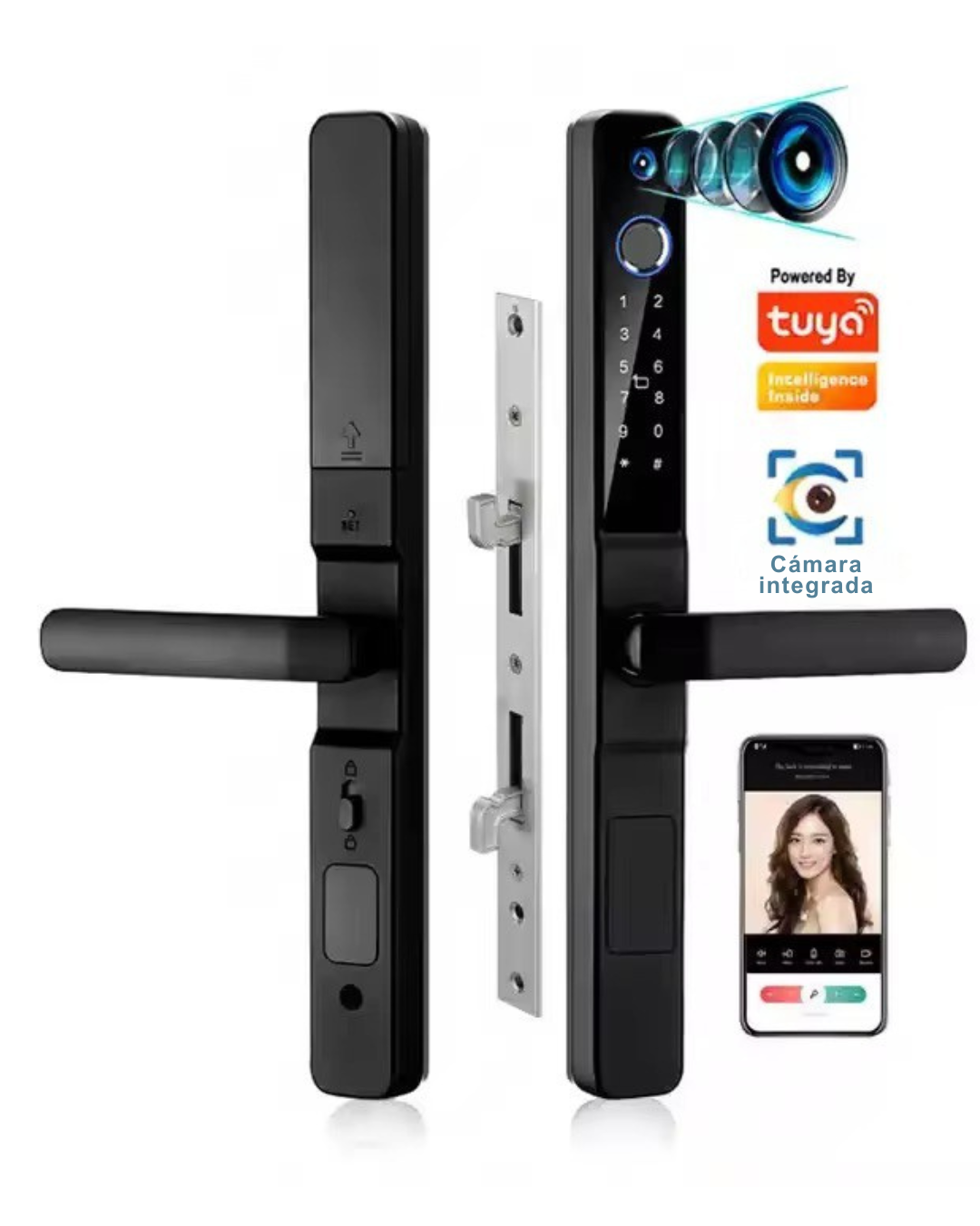 Cerradura Inteligente con Cámara Exterior WiFi Tuya LK07