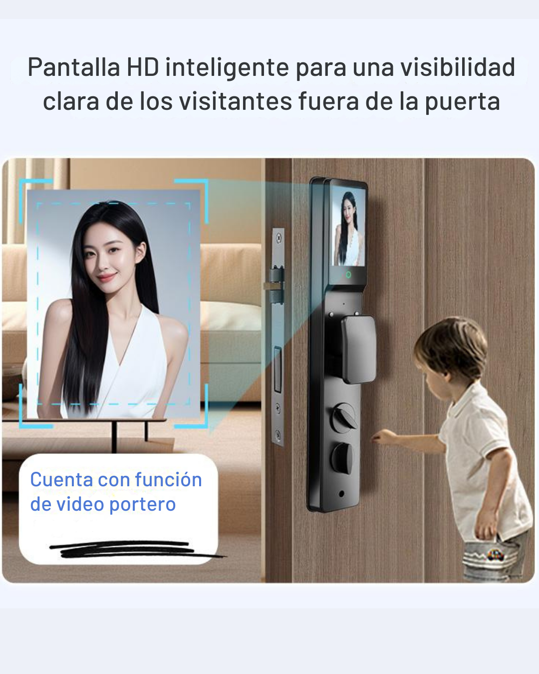 Cerradura Inteligente Exterior con Reconocimiento Facial 3D LK13