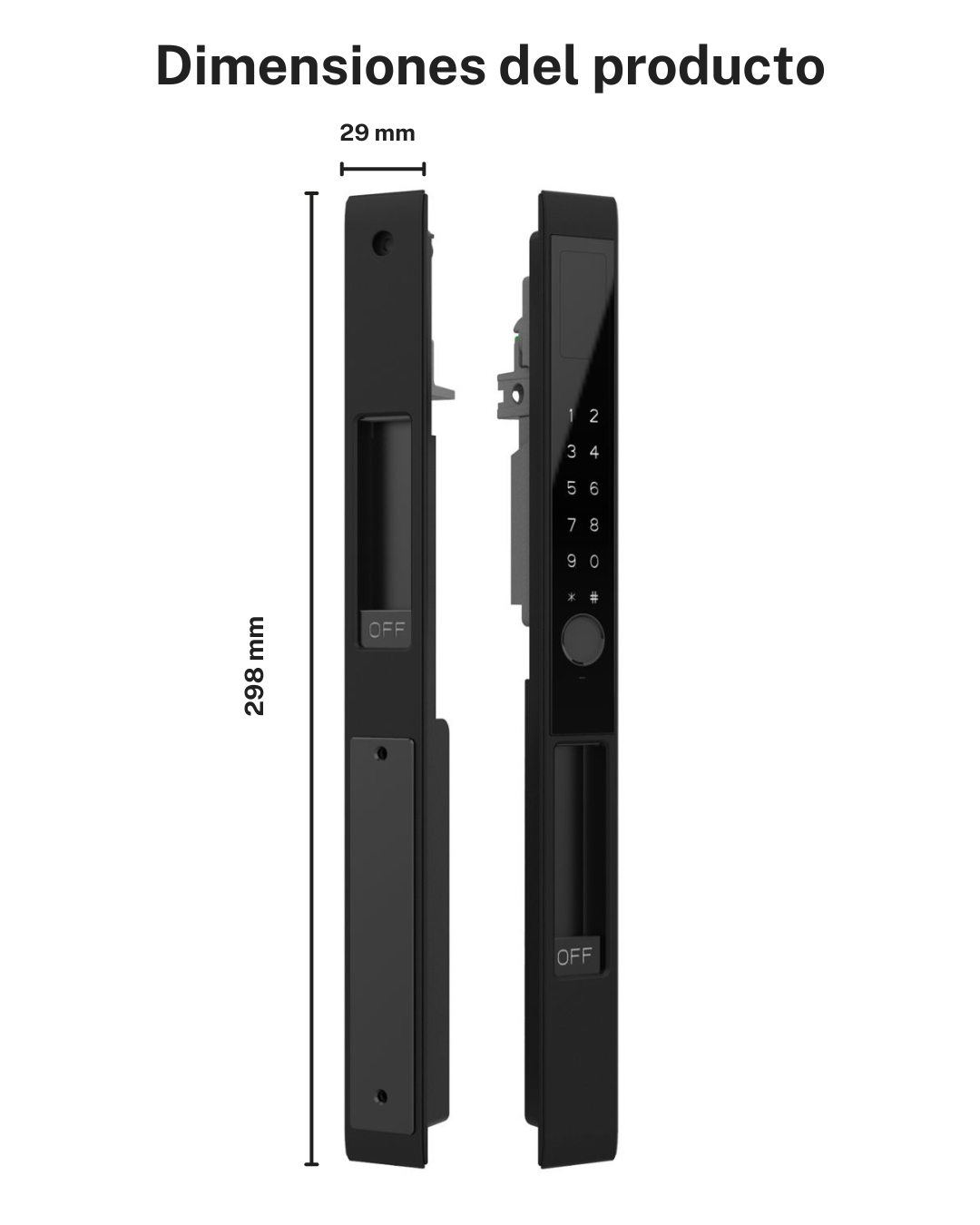Cerradura Inteligente Puerta Corrediza Exterior LK12