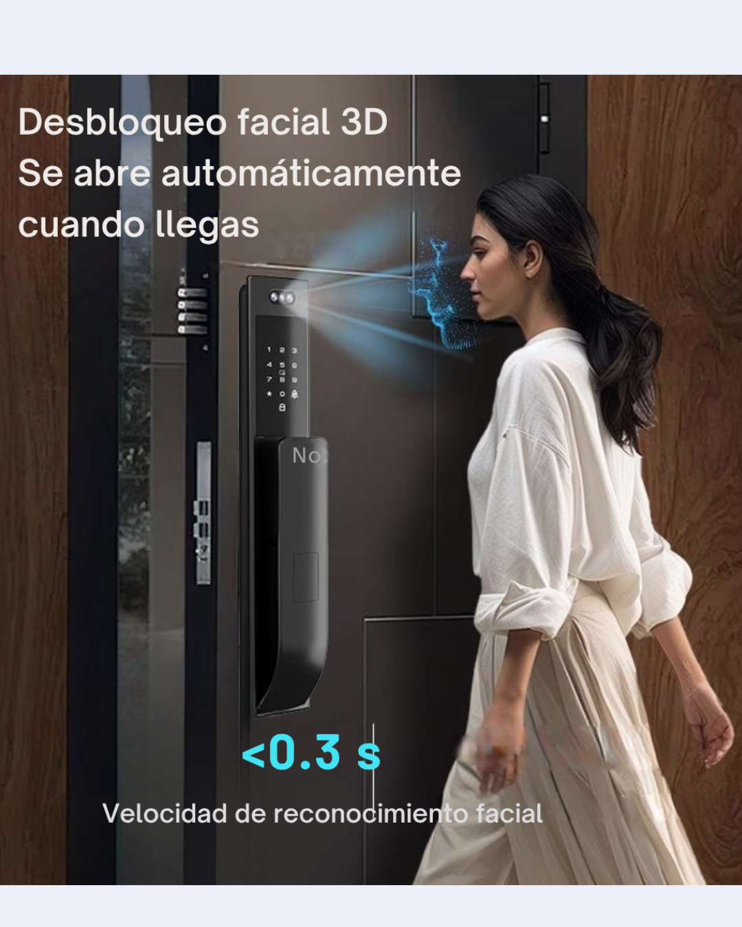 Cerradura Inteligente Exterior con Reconocimiento Facial 3D LK13
