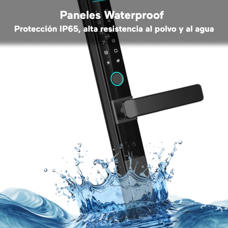 Cerradura Inteligente Exterior con Huella Tuya Wifi LK10 Exterior-exterior