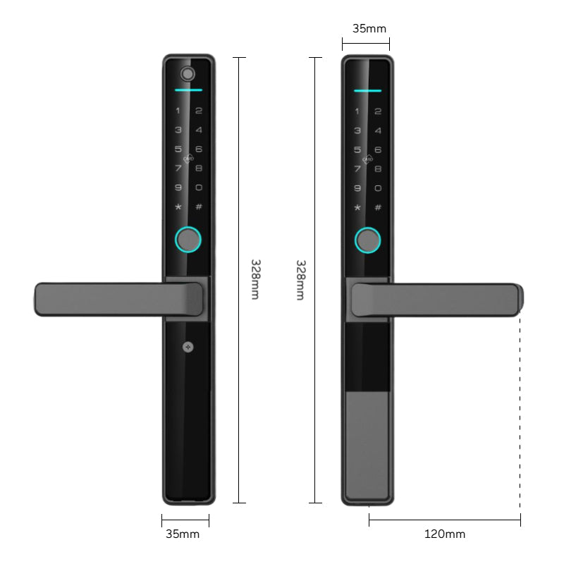 Cerradura Inteligente Exterior con Huella Tuya Wifi LK10 Exterior-exterior