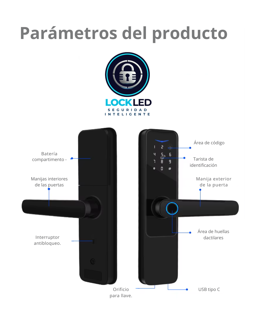 Cerradura Inteligente Interior LK02