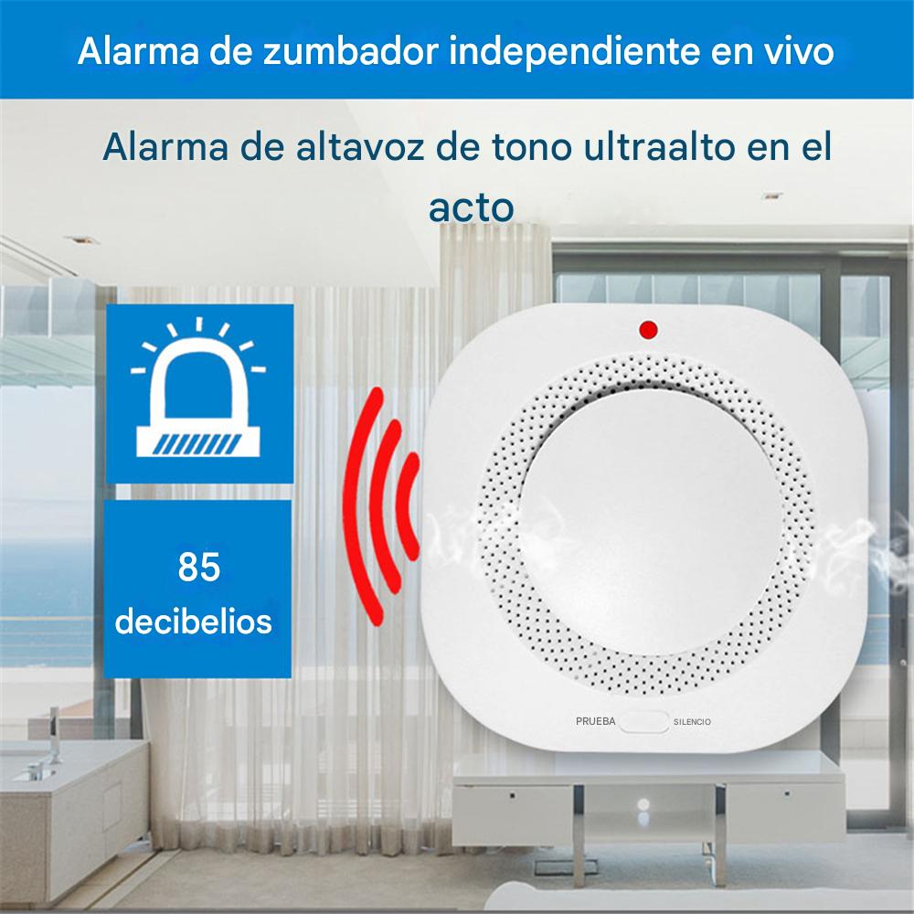 Detector de Humo Inalámbrico WiFi Tuya para Central de Alarma WF-S003