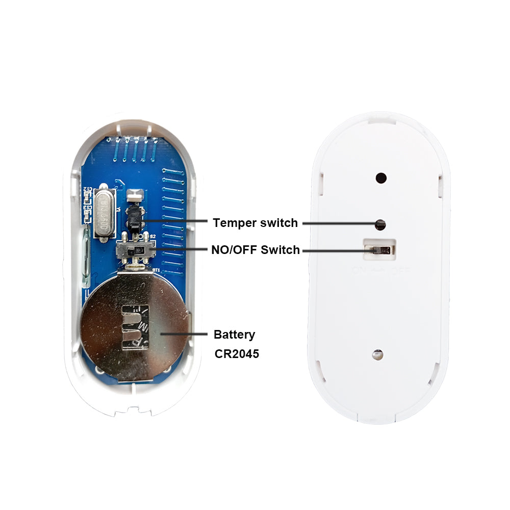 Sensor Magnético Inalámbrico para Puertas y Ventanas 433 MHz