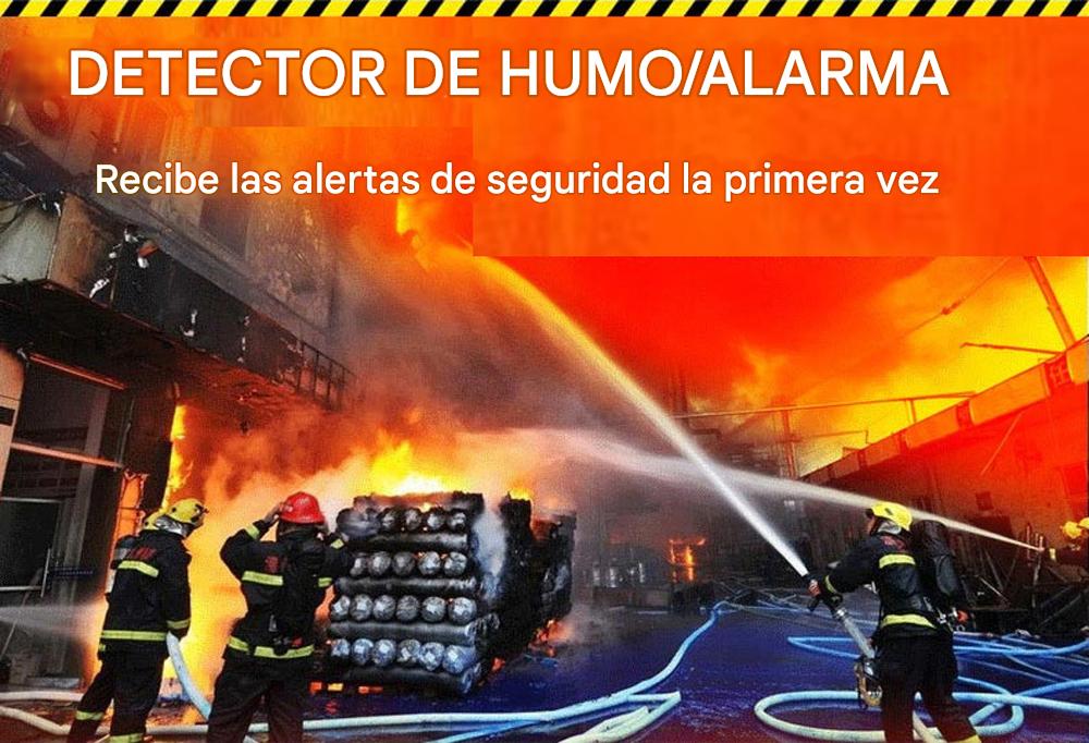 Detector de Humo Inalámbrico WiFi Tuya para Central de Alarma WF-S003