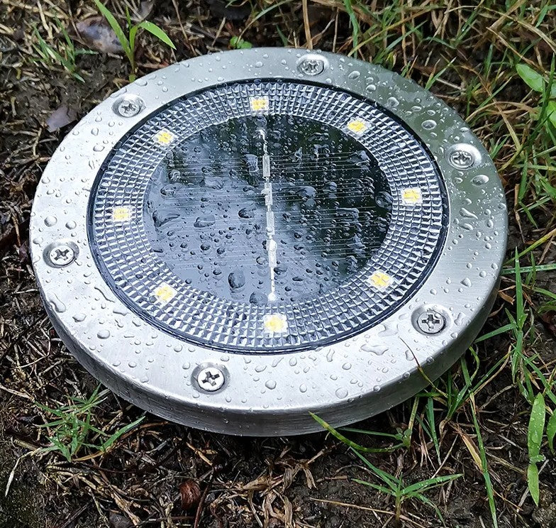 4 X foco de piso Solar Led 8w