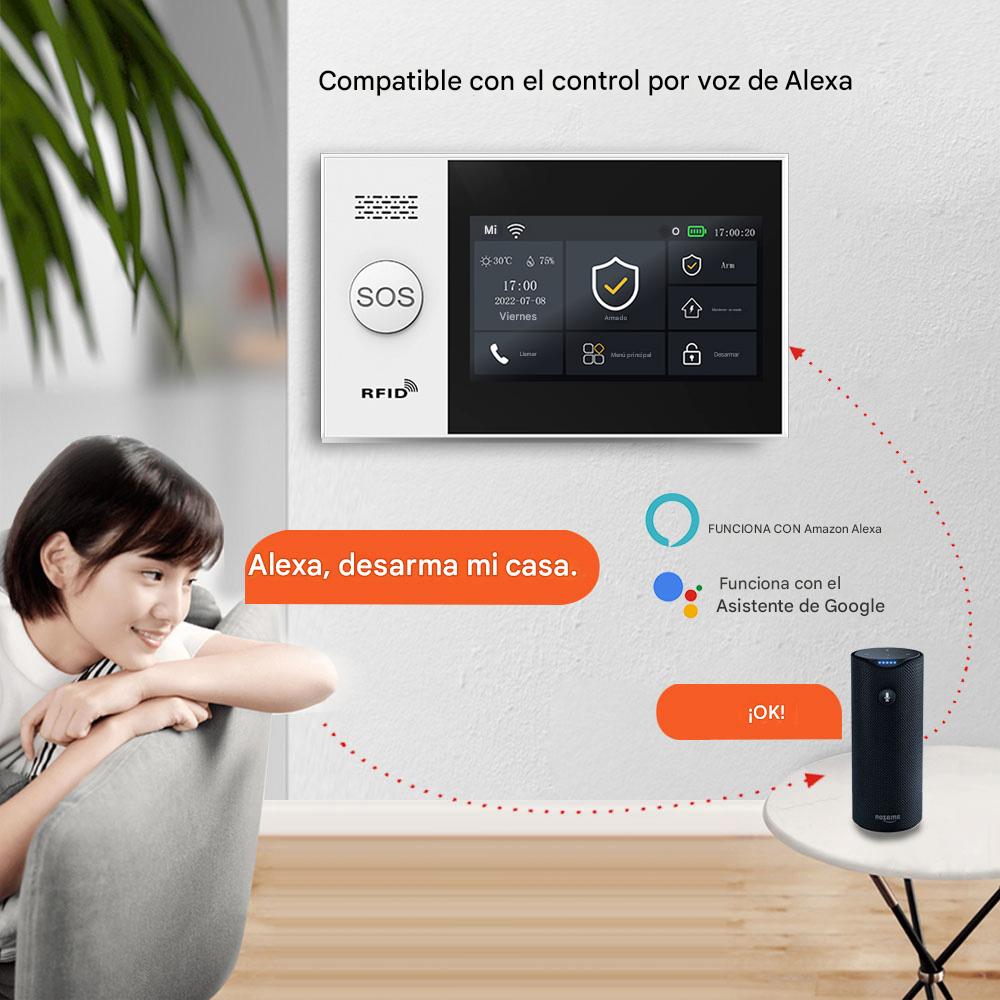 Kit Alarma tactil Inteligente premium WiFi GSM Tuya Smart