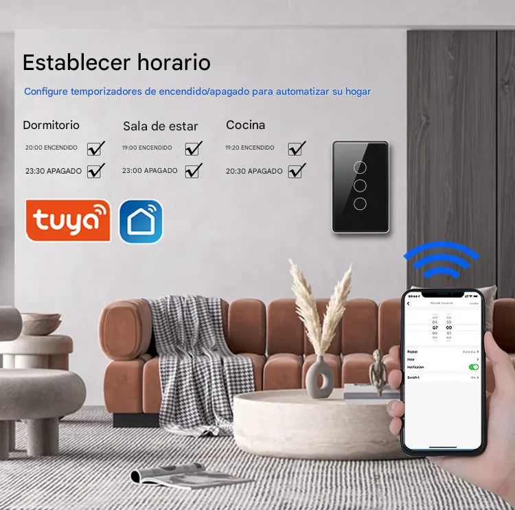 Interruptores inteligentes wifi 1 boton