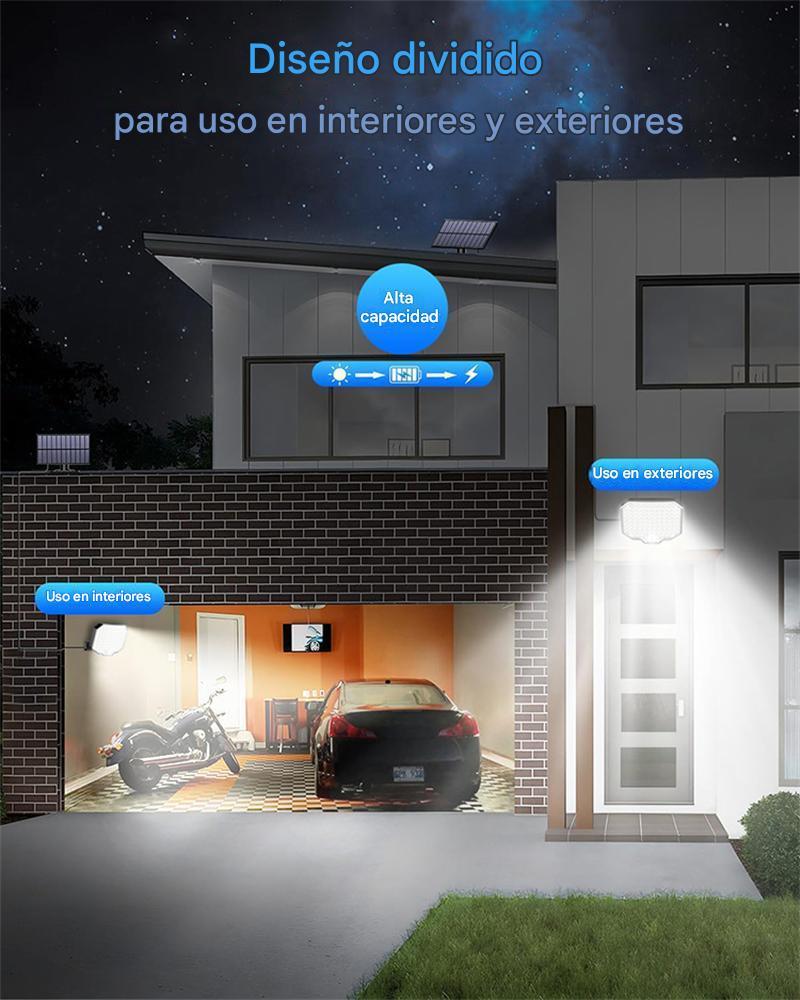 Foco Led solar 184 led