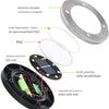4 X foco de piso Solar Led 8w