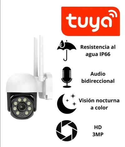 Cámara WiFi Exterior HD Tuya Smart