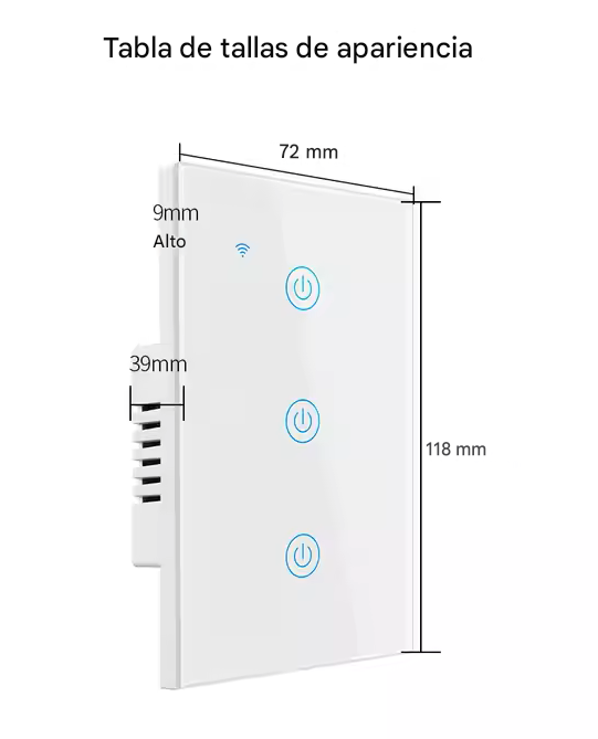 Interruptores inteligentes wifi 1 boton